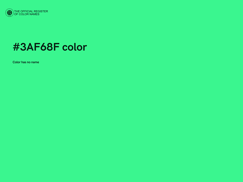#3AF68F color image