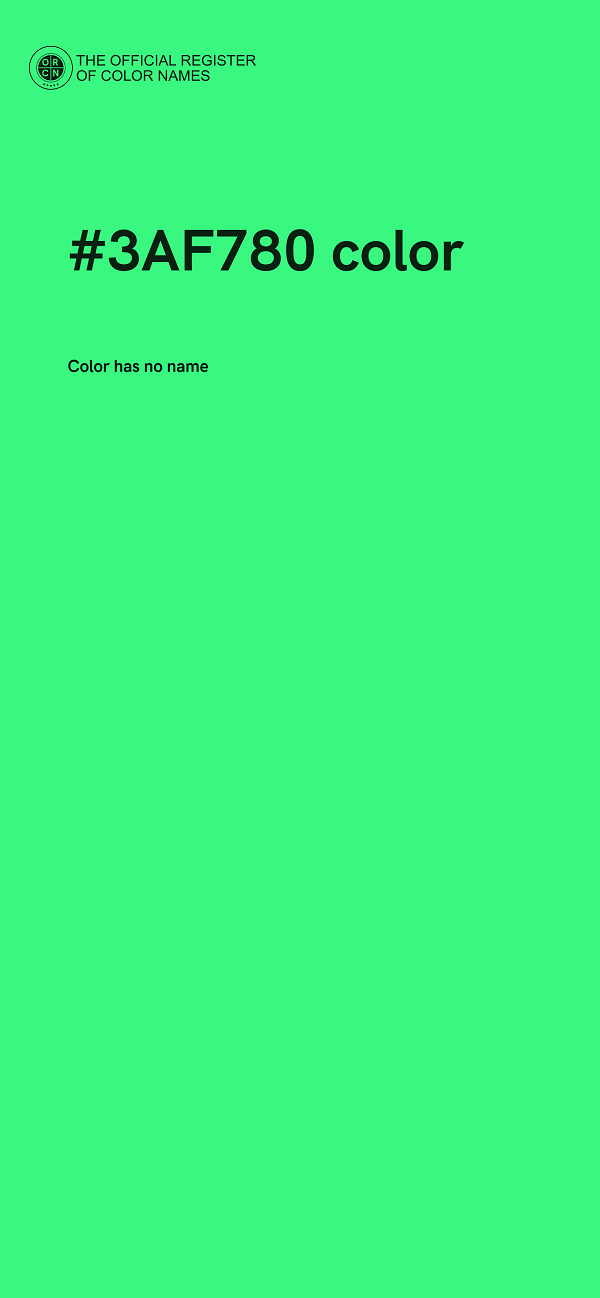 #3AF780 color image