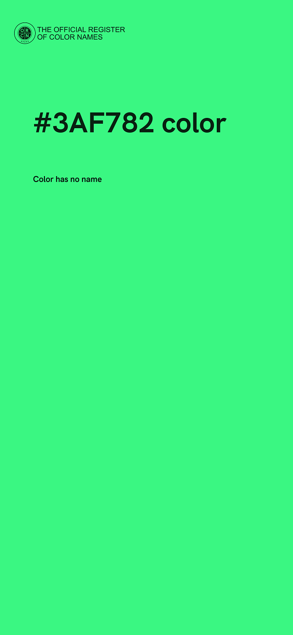 #3AF782 color image