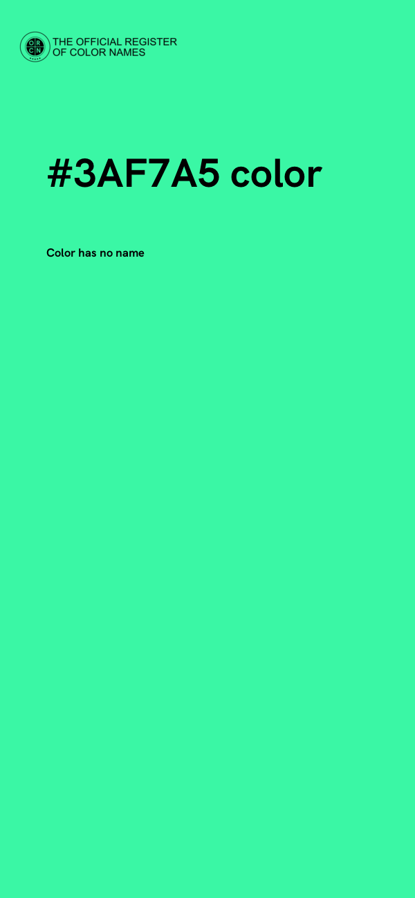 #3AF7A5 color image