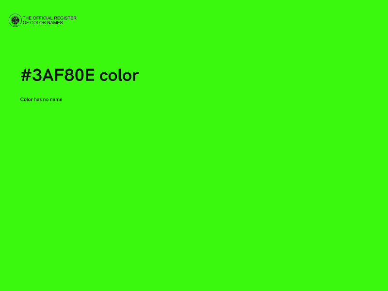 #3AF80E color image