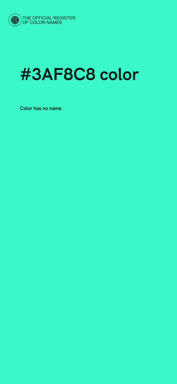 #3AF8C8 color image