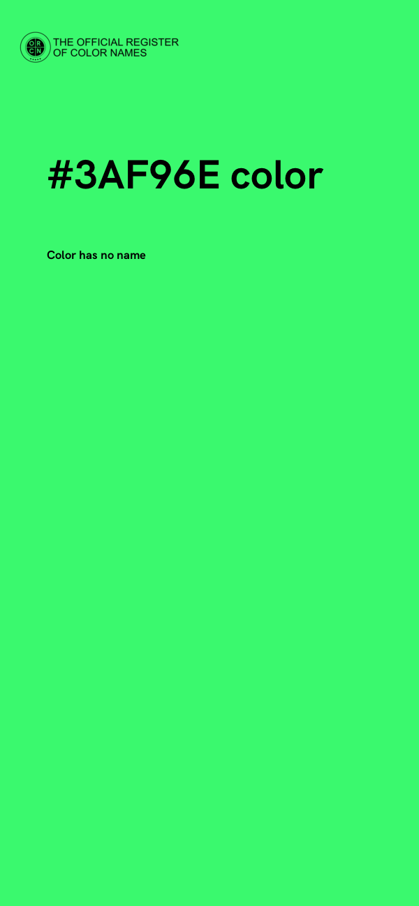 #3AF96E color image