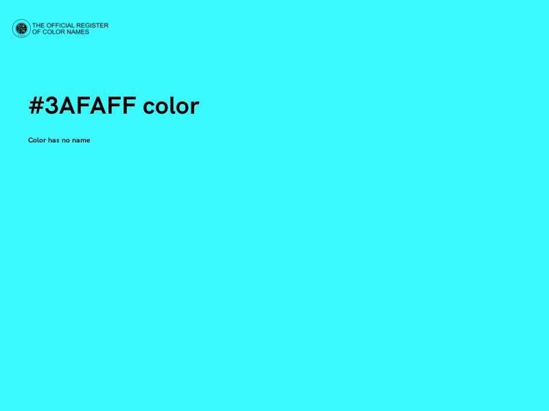 #3AFAFF color image