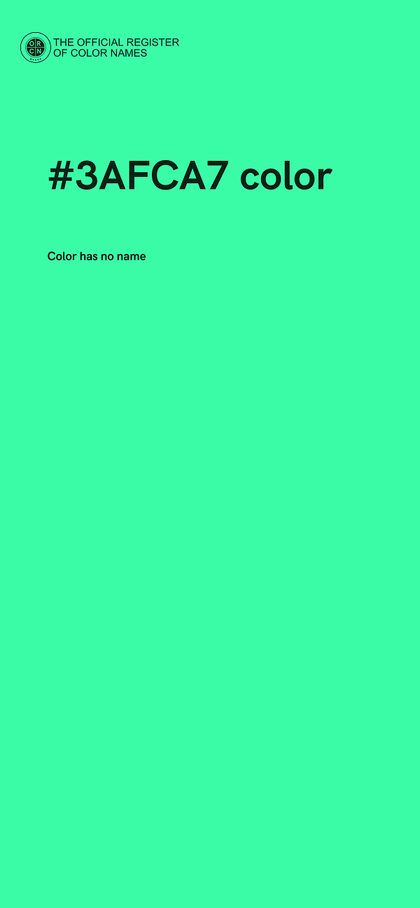 #3AFCA7 color image
