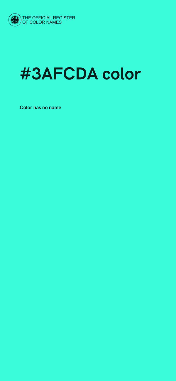 #3AFCDA color image
