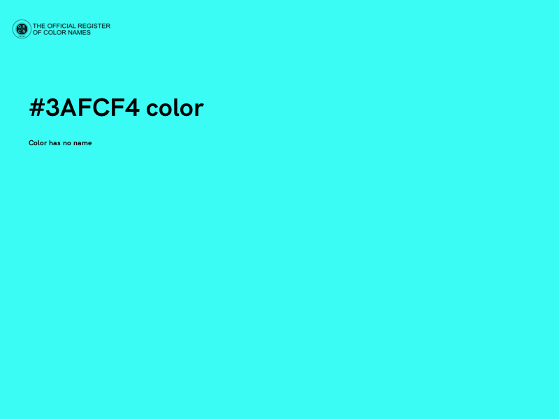 #3AFCF4 color image