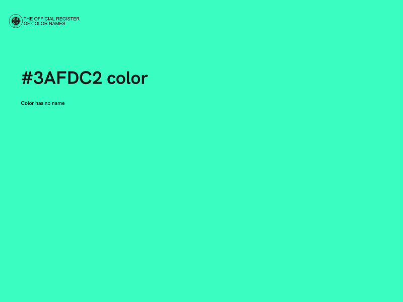 #3AFDC2 color image