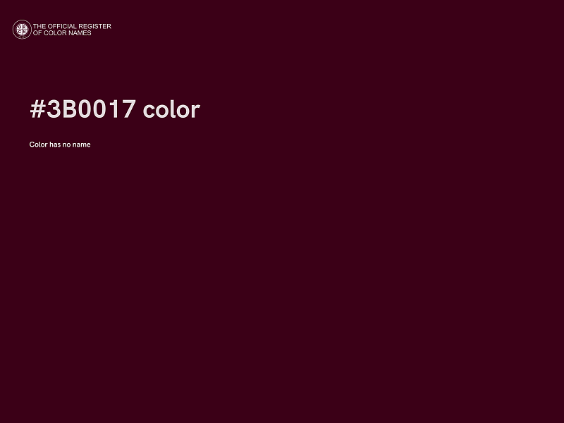 #3B0017 color image