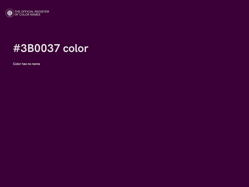 #3B0037 color image