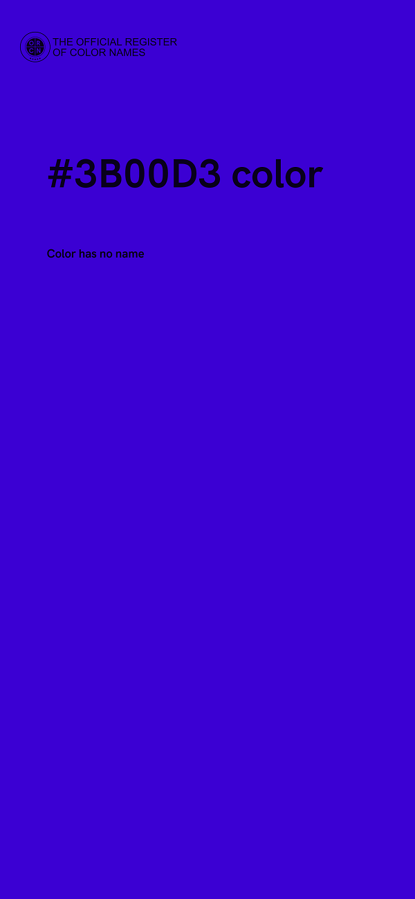 #3B00D3 color image
