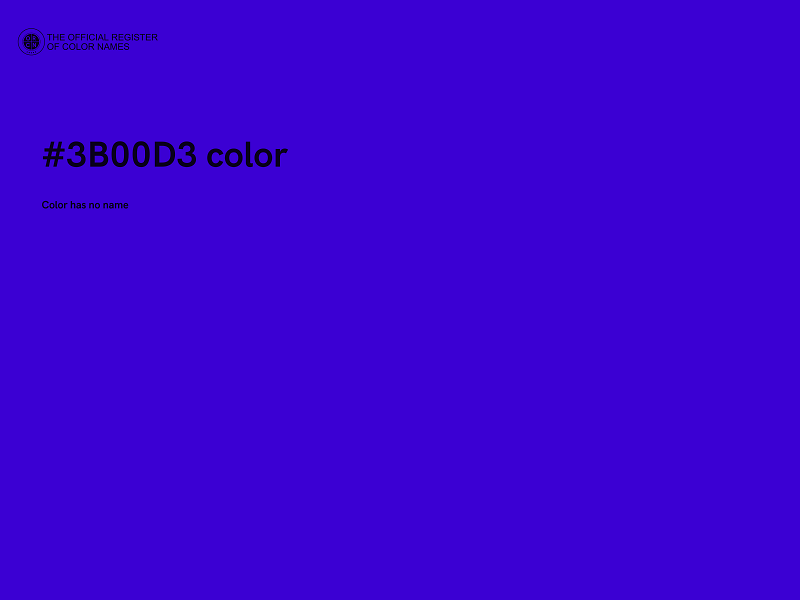 #3B00D3 color image