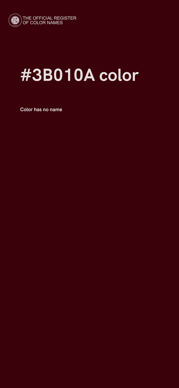 #3B010A color image