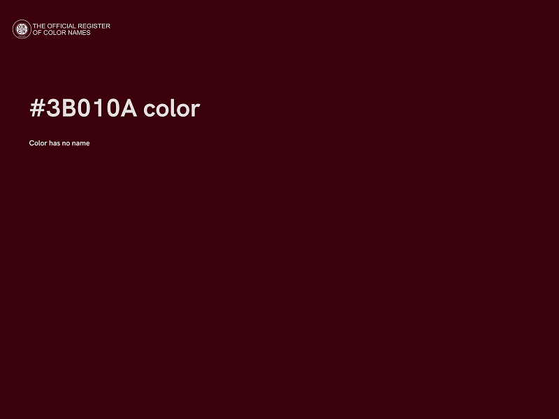 #3B010A color image