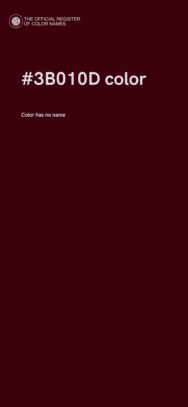 #3B010D color image