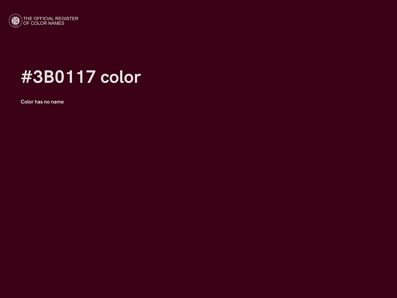 #3B0117 color image