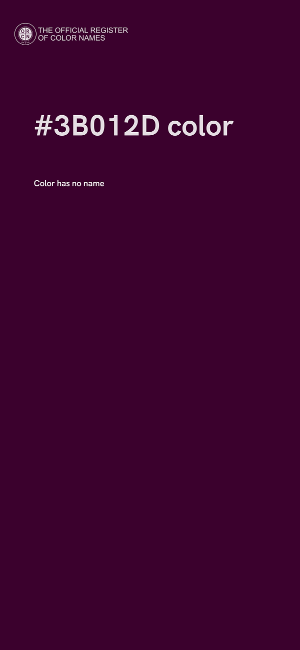 #3B012D color image