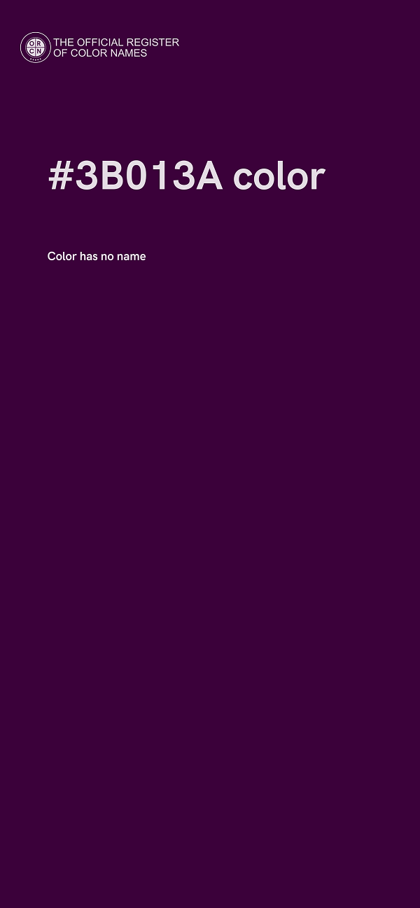#3B013A color image