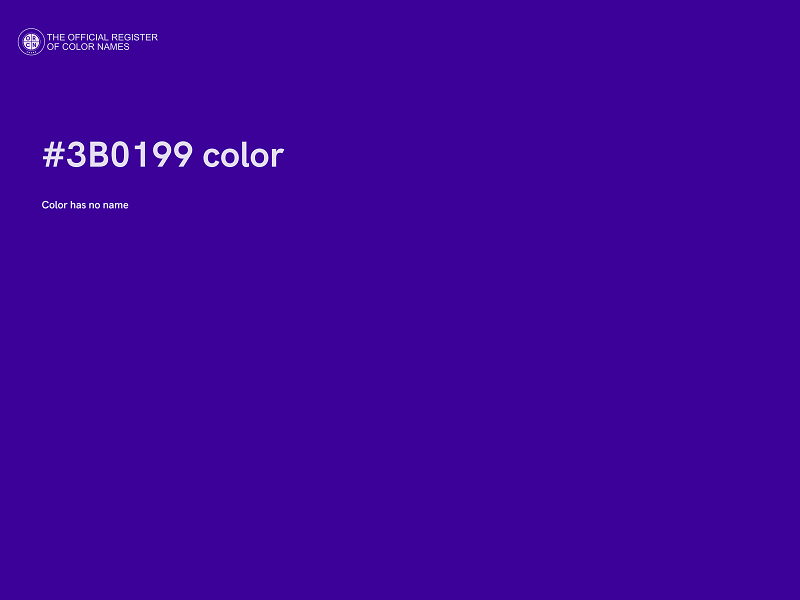 #3B0199 color image