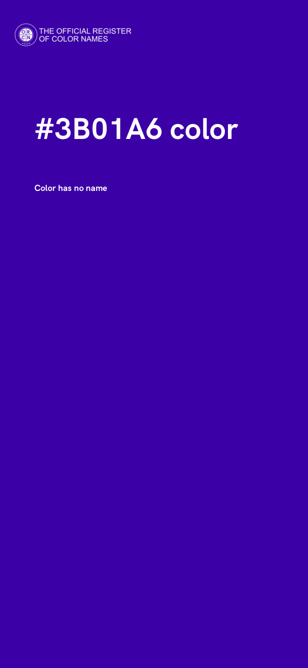 #3B01A6 color image