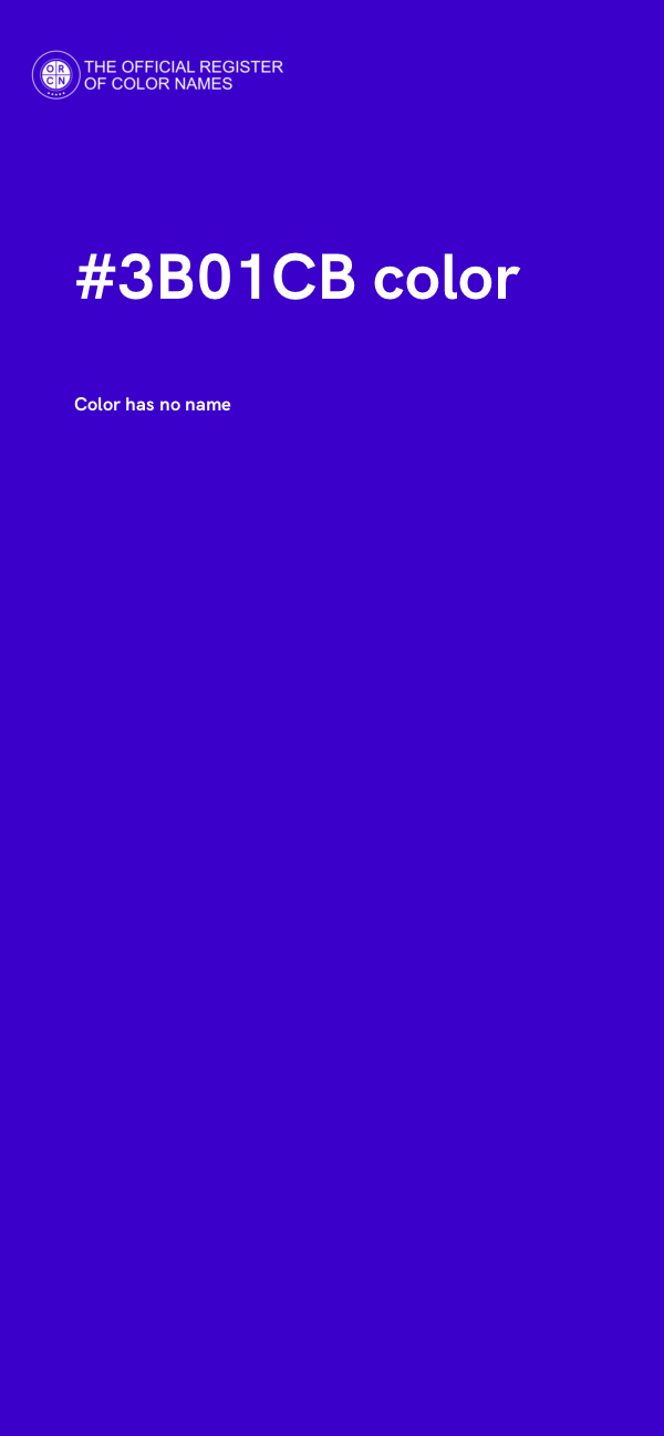 #3B01CB color image