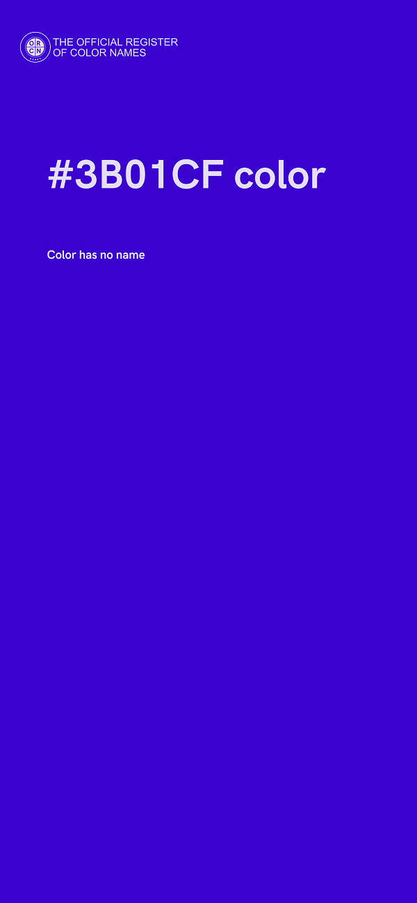 #3B01CF color image