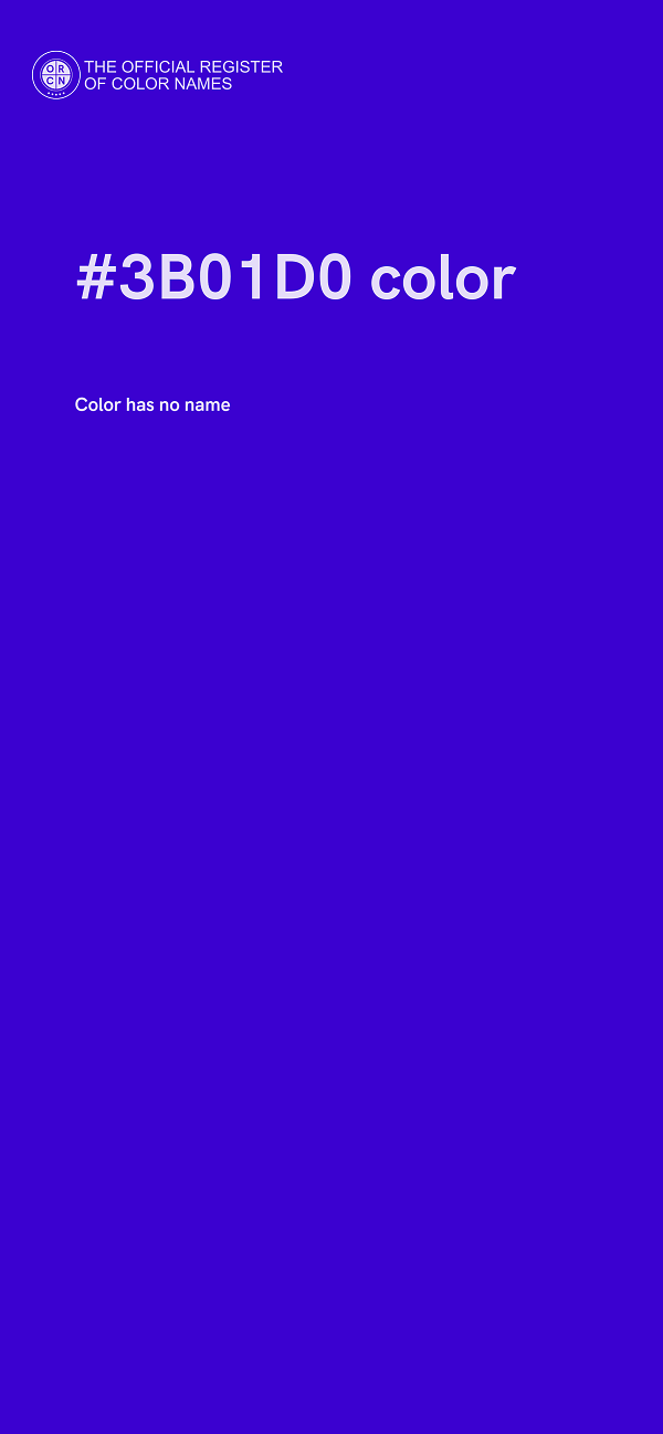 #3B01D0 color image