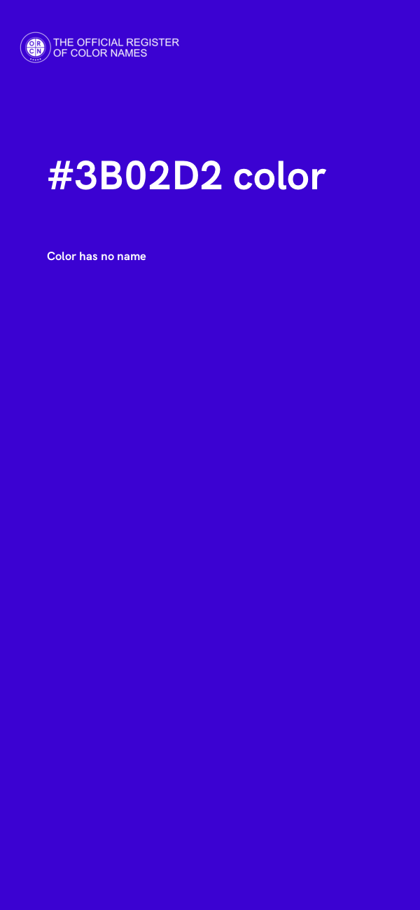 #3B02D2 color image