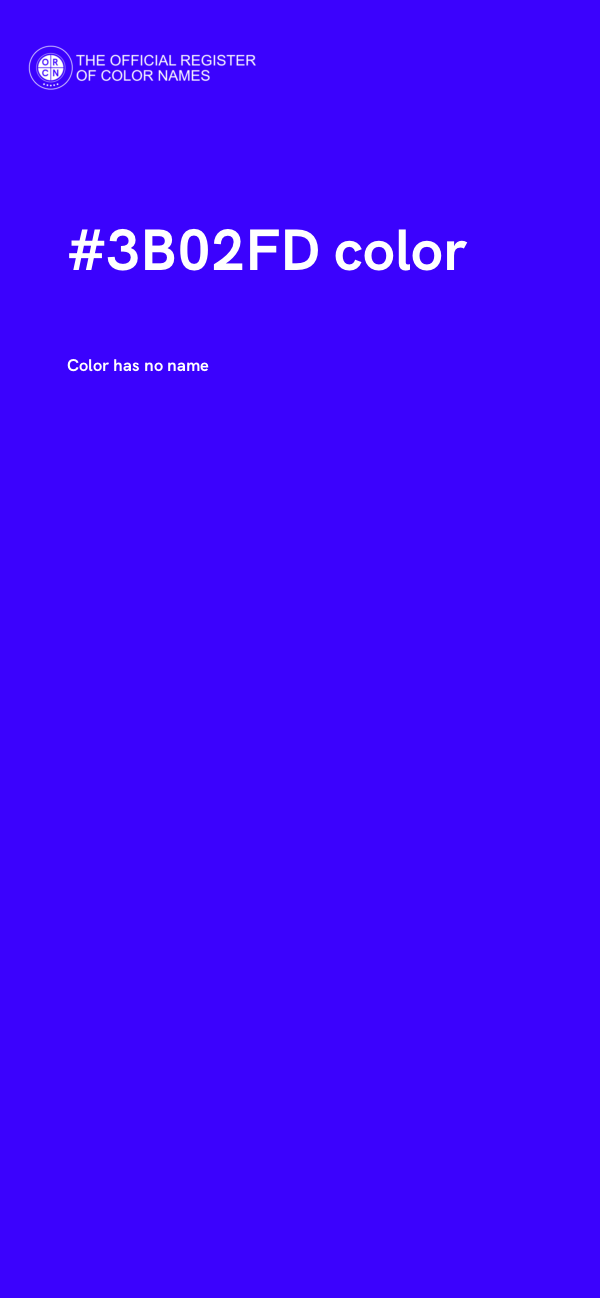 #3B02FD color image