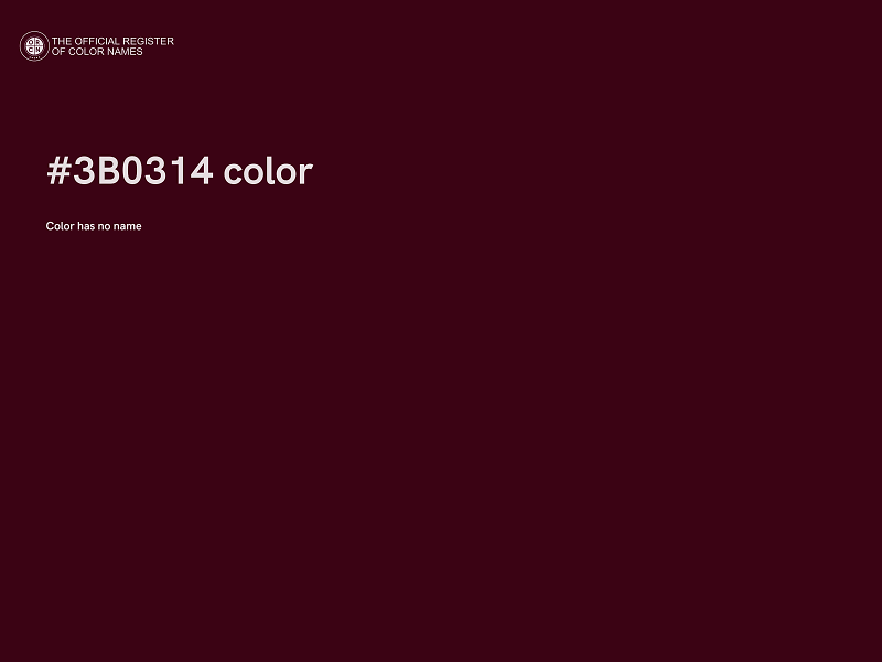 #3B0314 color image