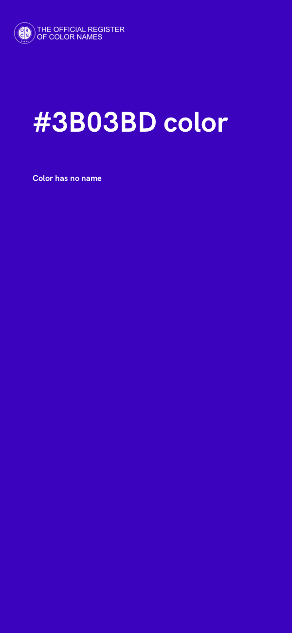 #3B03BD color image