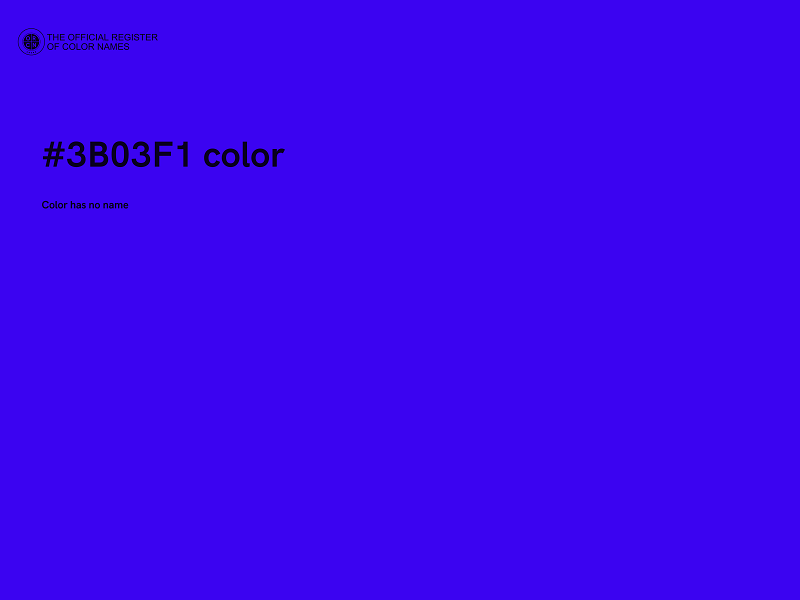 #3B03F1 color image