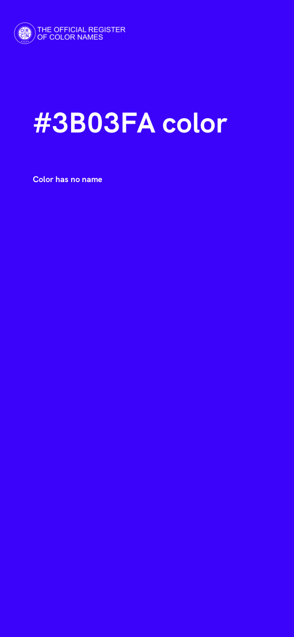 #3B03FA color image