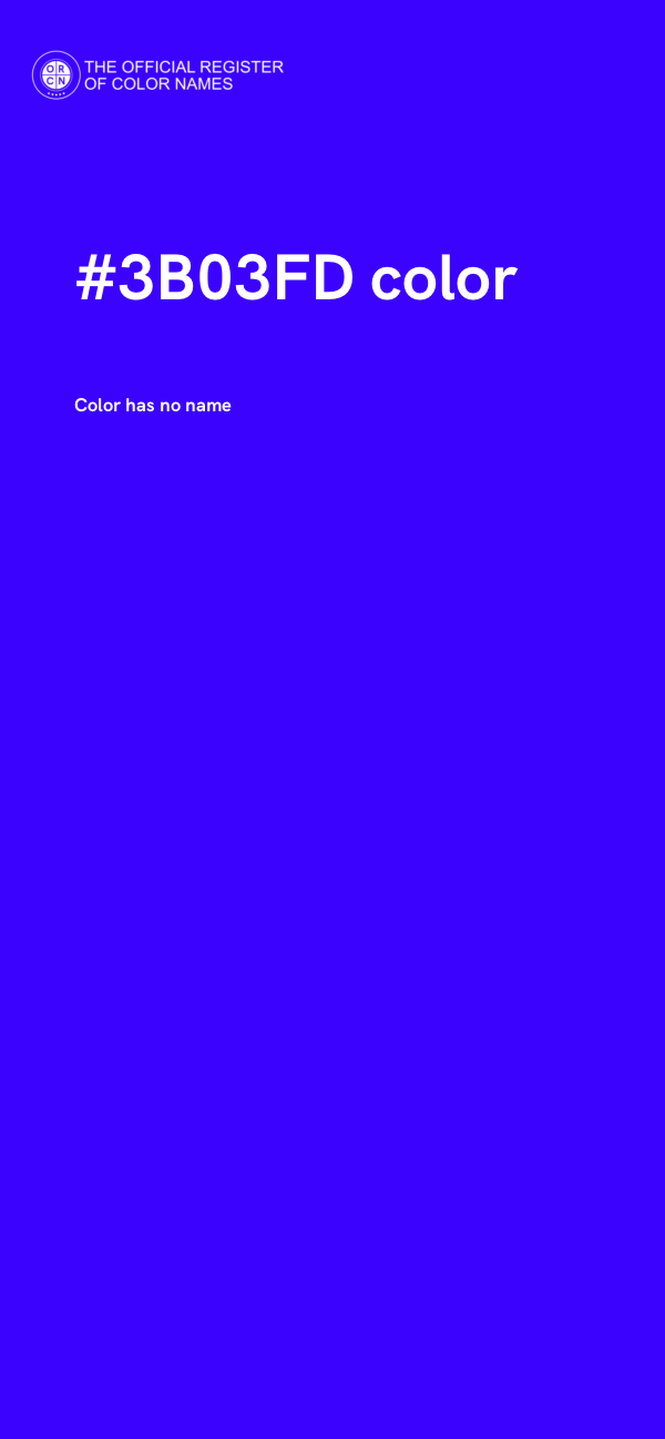#3B03FD color image