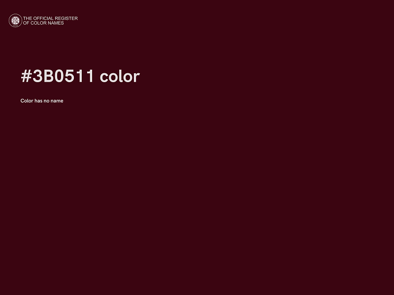 #3B0511 color image