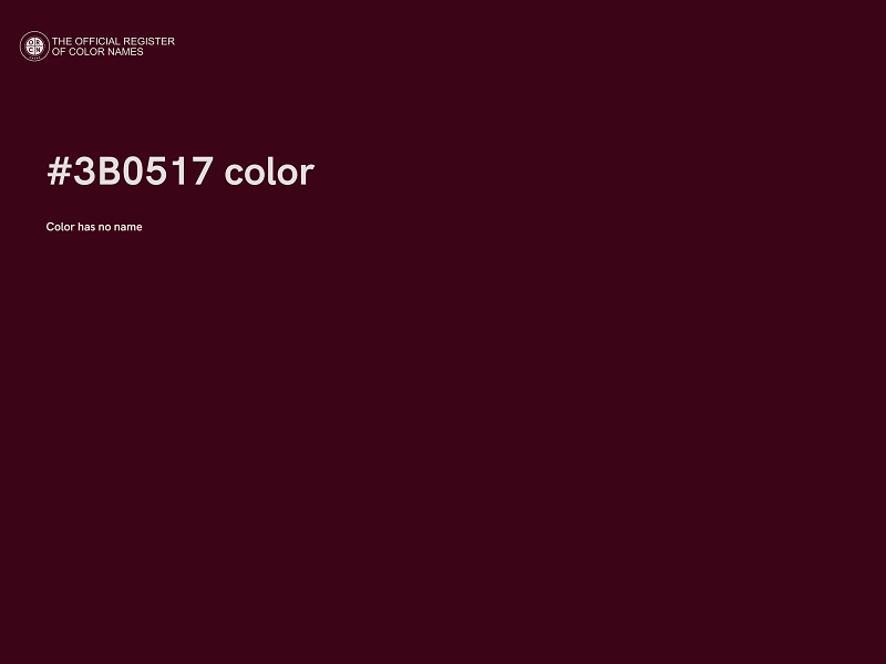 #3B0517 color image