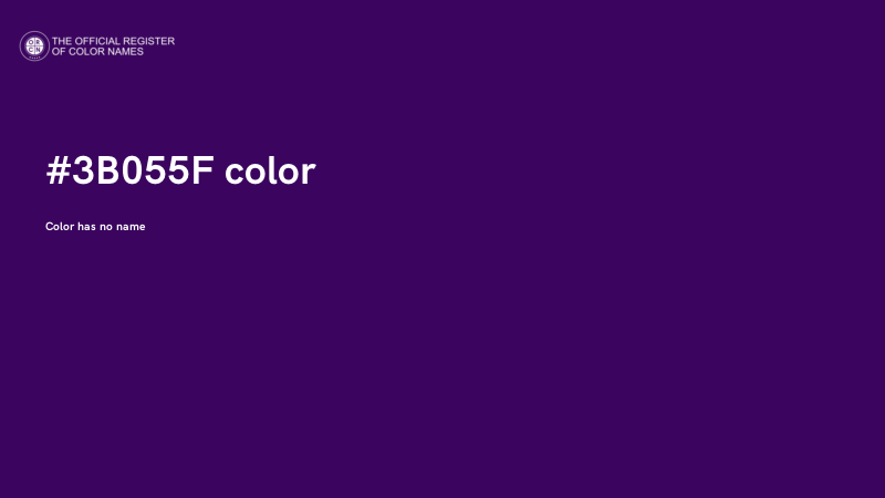 #3B055F color image
