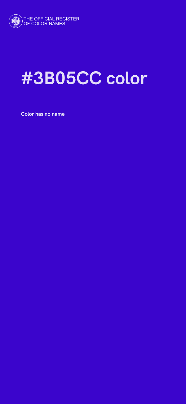 #3B05CC color image