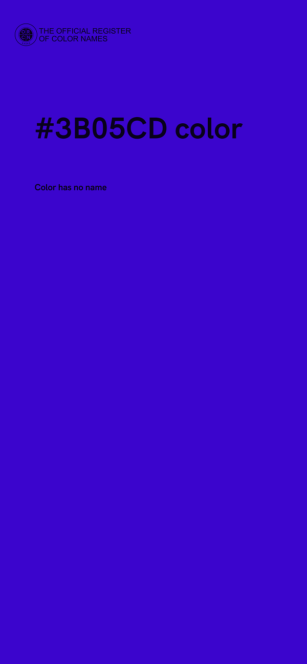 #3B05CD color image