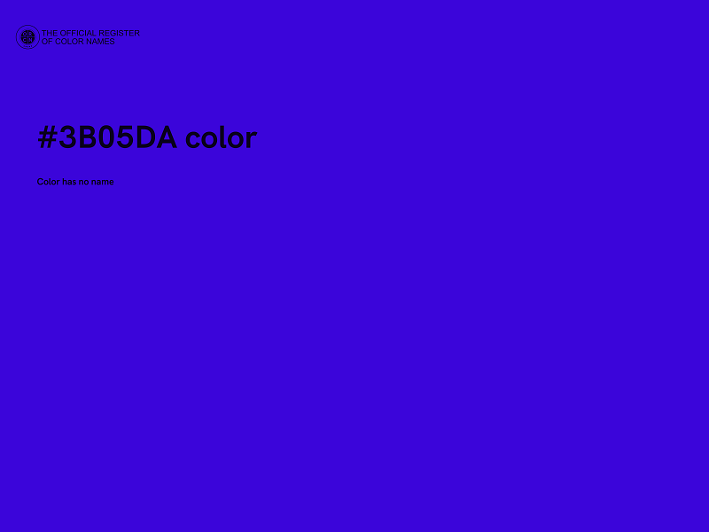 #3B05DA color image