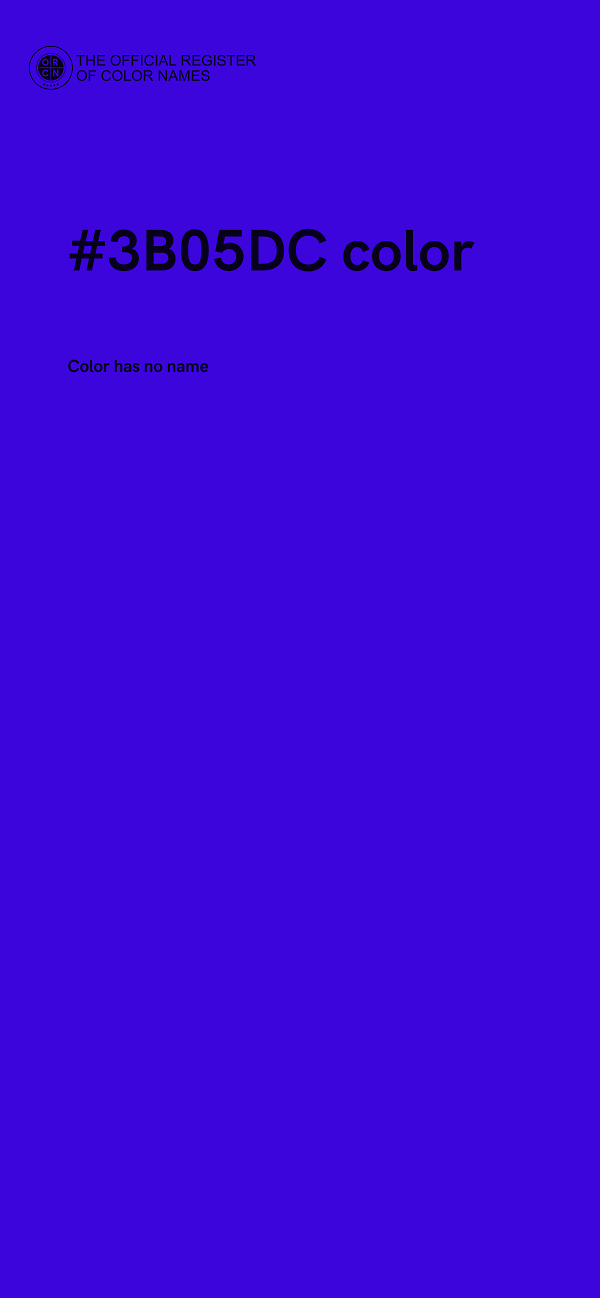 #3B05DC color image