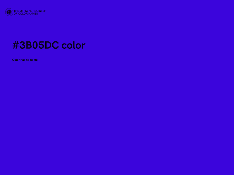 #3B05DC color image