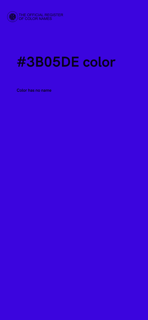 #3B05DE color image