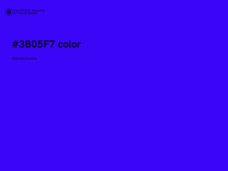 #3B05F7 color image