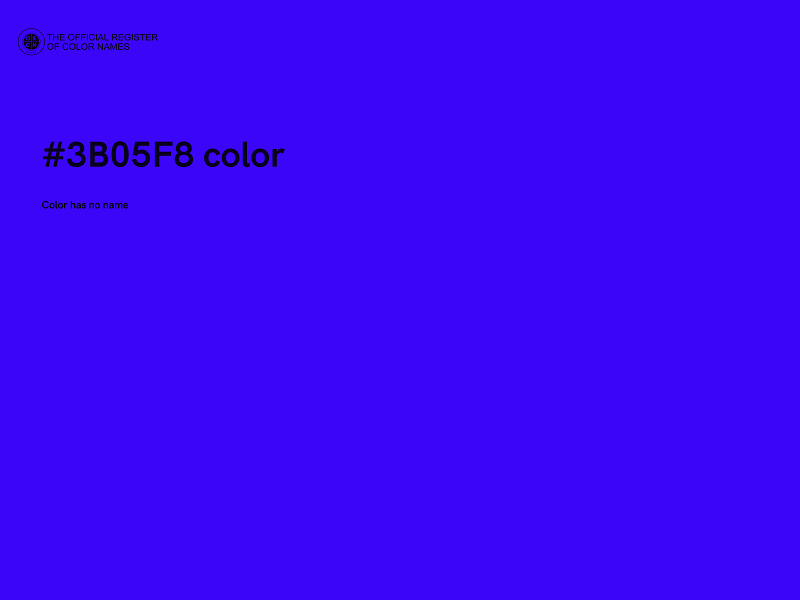 #3B05F8 color image