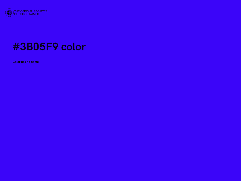 #3B05F9 color image