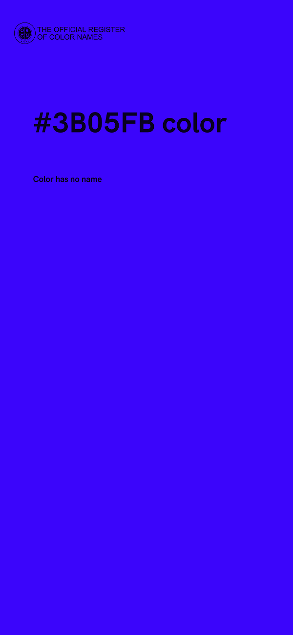 #3B05FB color image