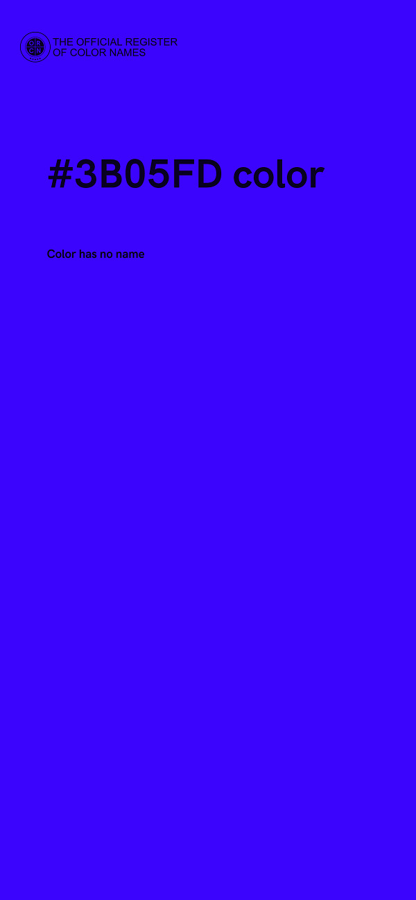 #3B05FD color image
