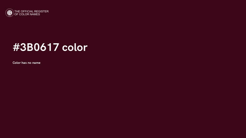 #3B0617 color image