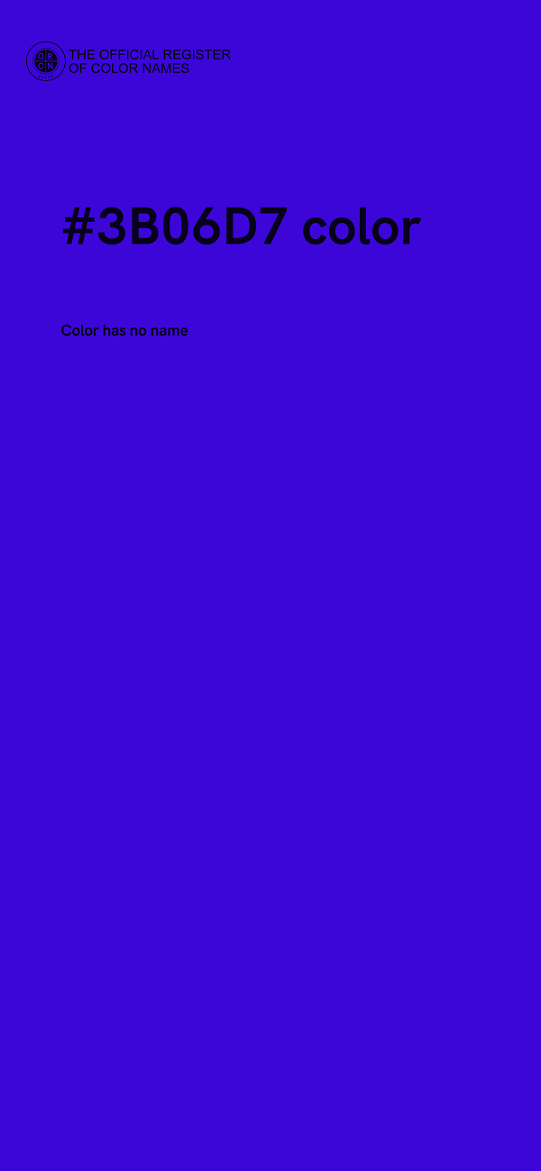 #3B06D7 color image